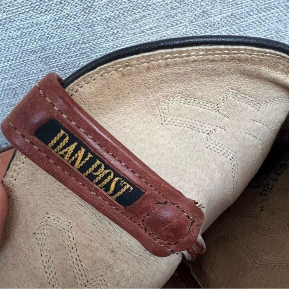 Dan Post Brown Cowbu Western leather boots main image 3